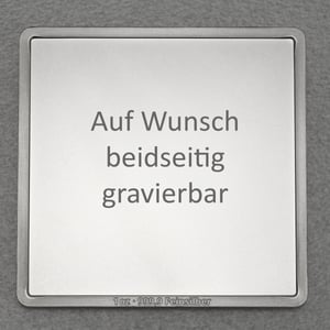 Silberbarren 1oz "Blanko, quadratisch" gravierbar - Miniaturansicht 3