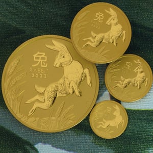 Goldmünze 1/10oz "Hase" 2023 Lunar III – Year of the Rabbit (Australien) - Miniaturansicht 5