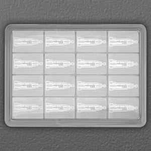 Silbertafel 16 x 1/4oz VALCAMBI "Skyline" CombiBar - Miniaturansicht 2