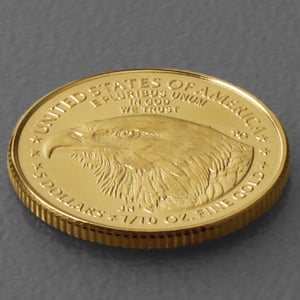 Goldmünze 1/10oz "American Eagle" 2023 (USA) - Miniaturansicht 3