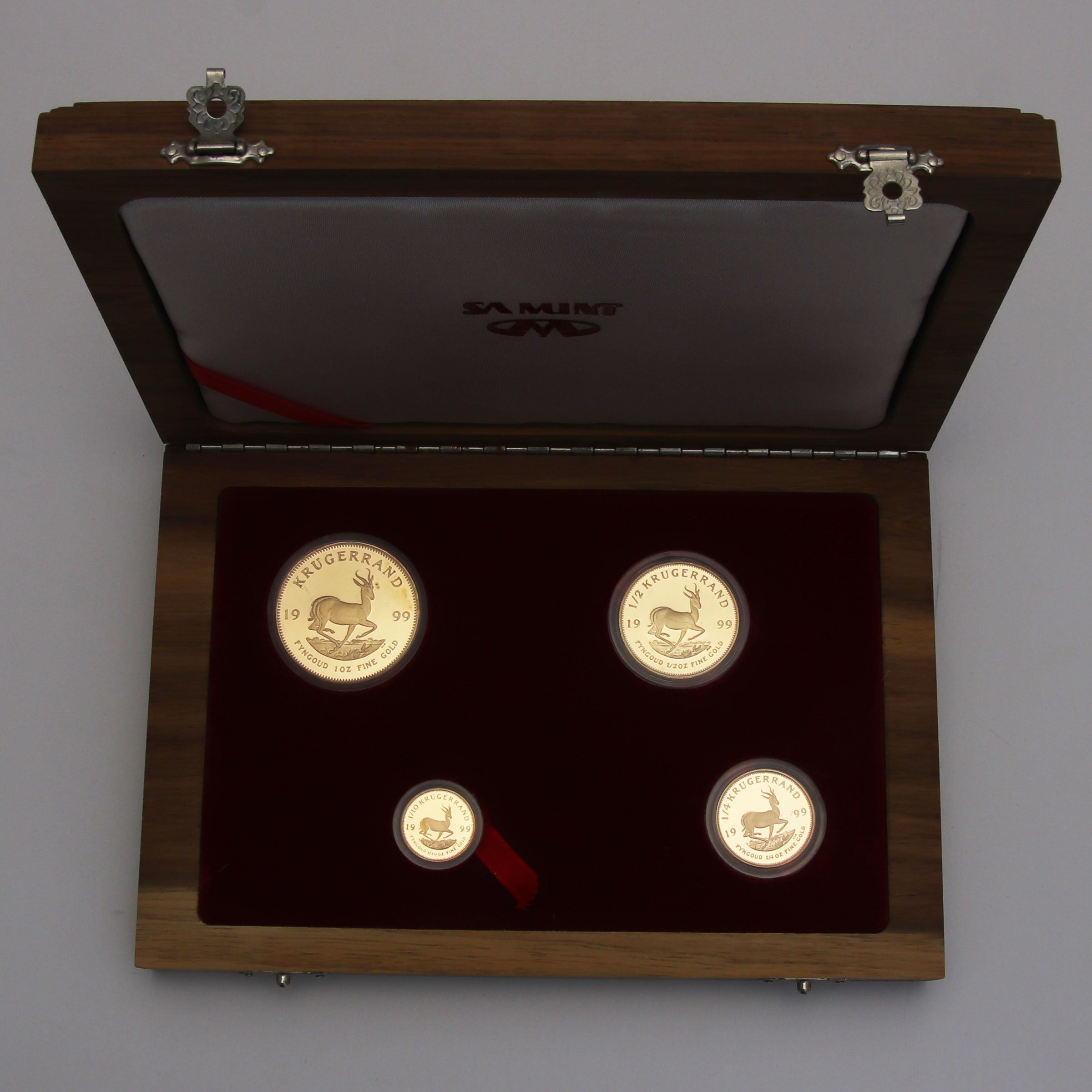 Goldmünzen 4 x "Krügerrand" 1999 (PP) Prestige Set – 4-teilig (Südafrika) - Detailansicht 2
