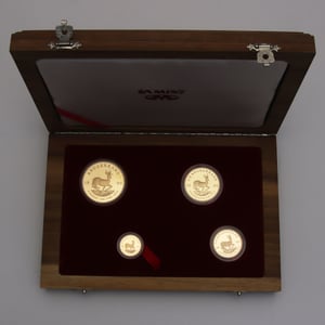 Goldmünzen 4 x "Krügerrand" 1999 (PP) Prestige Set – 4-teilig (Südafrika) - Miniaturansicht 3