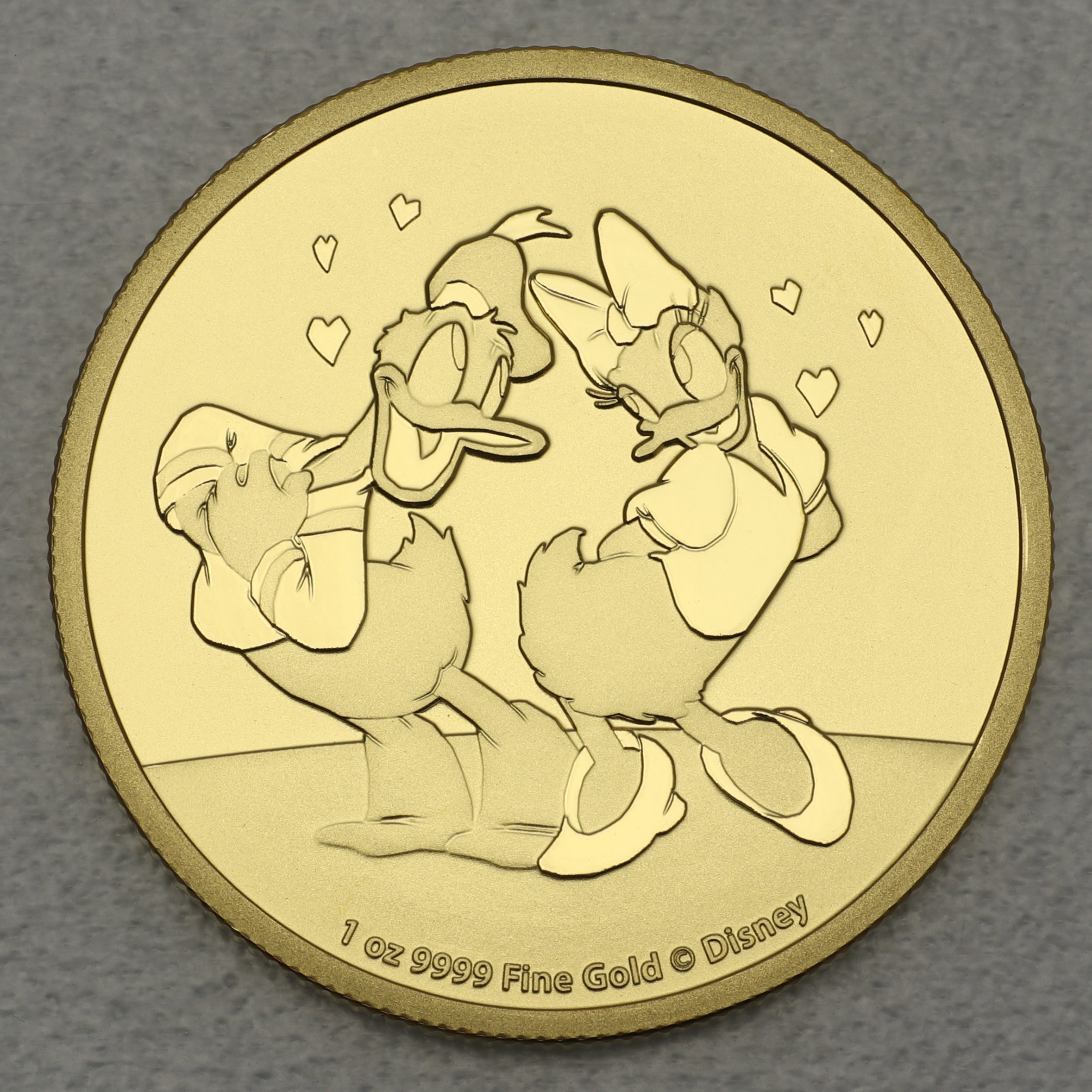 Goldmünze 1oz "Donald & Daisy" 2021 Disney (Niue) - Hauptansicht
