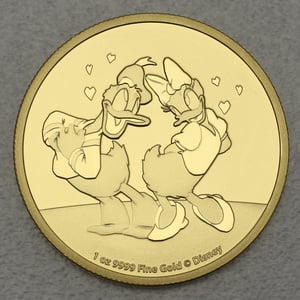 Goldmünze 1oz "Donald & Daisy" 2021 Disney (Niue) - Hauptansicht