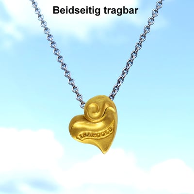 Goldanhänger "Herz aus Isargold" (Naturgold) - Miniaturansicht 5