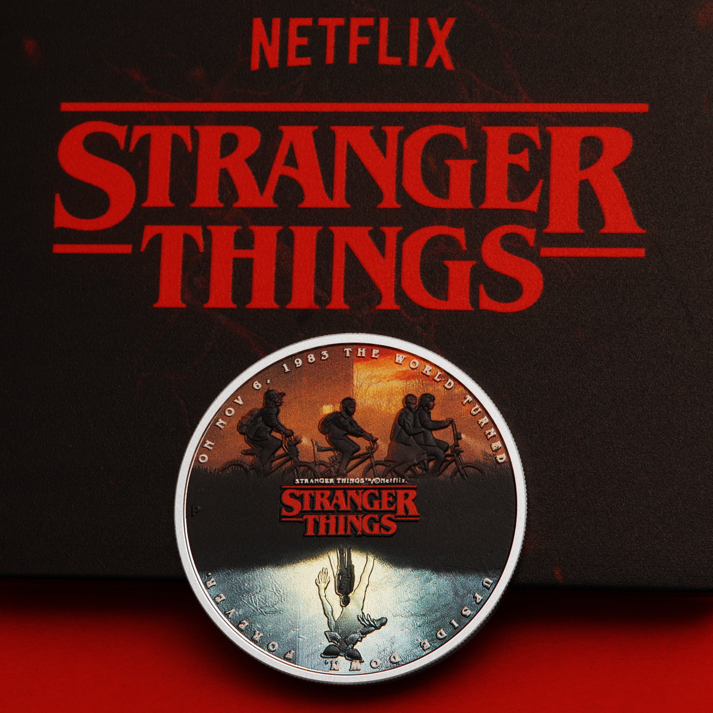Silbermünze 1oz "The Upside Down" 2026 (koloriert) Stranger Things (Tuvalu) - Detailansicht 5