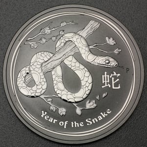 Silbermünze 2oz "Schlange" 2013 Lunar II – Year of the Snake (Australien) - Hauptansicht