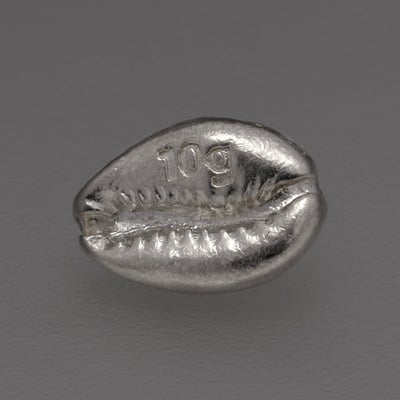Silber 3-D Barren "100 x 10g Cowrie Muschel Bag" - Miniaturansicht 2