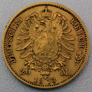 Goldmünze 20 Mark "Johann" 1873-E J.259 (Sachsen) - Miniaturansicht 2