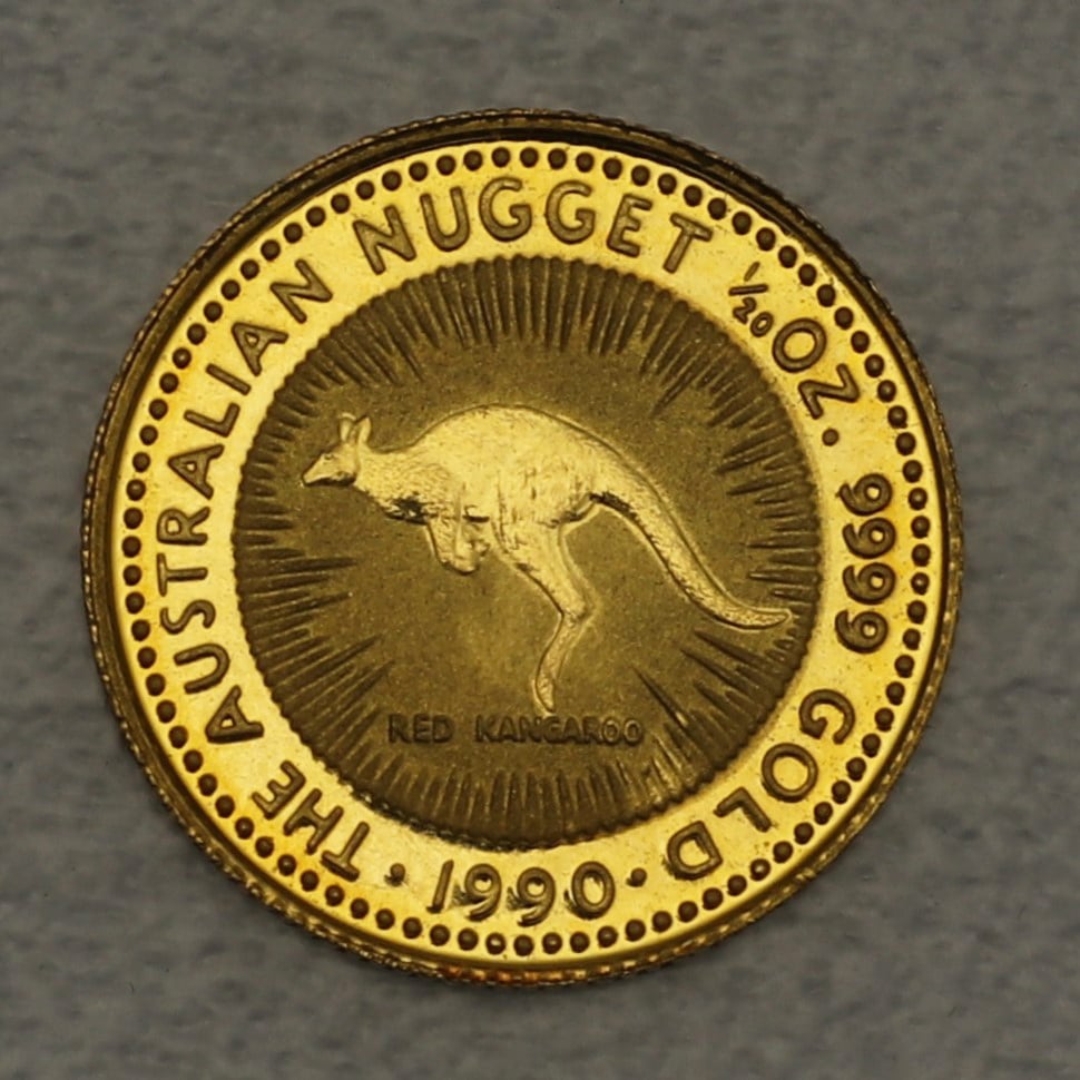 Goldmünze 1/20oz "Känguru" 1990 Australian Nugget (Australien) - Hauptansicht