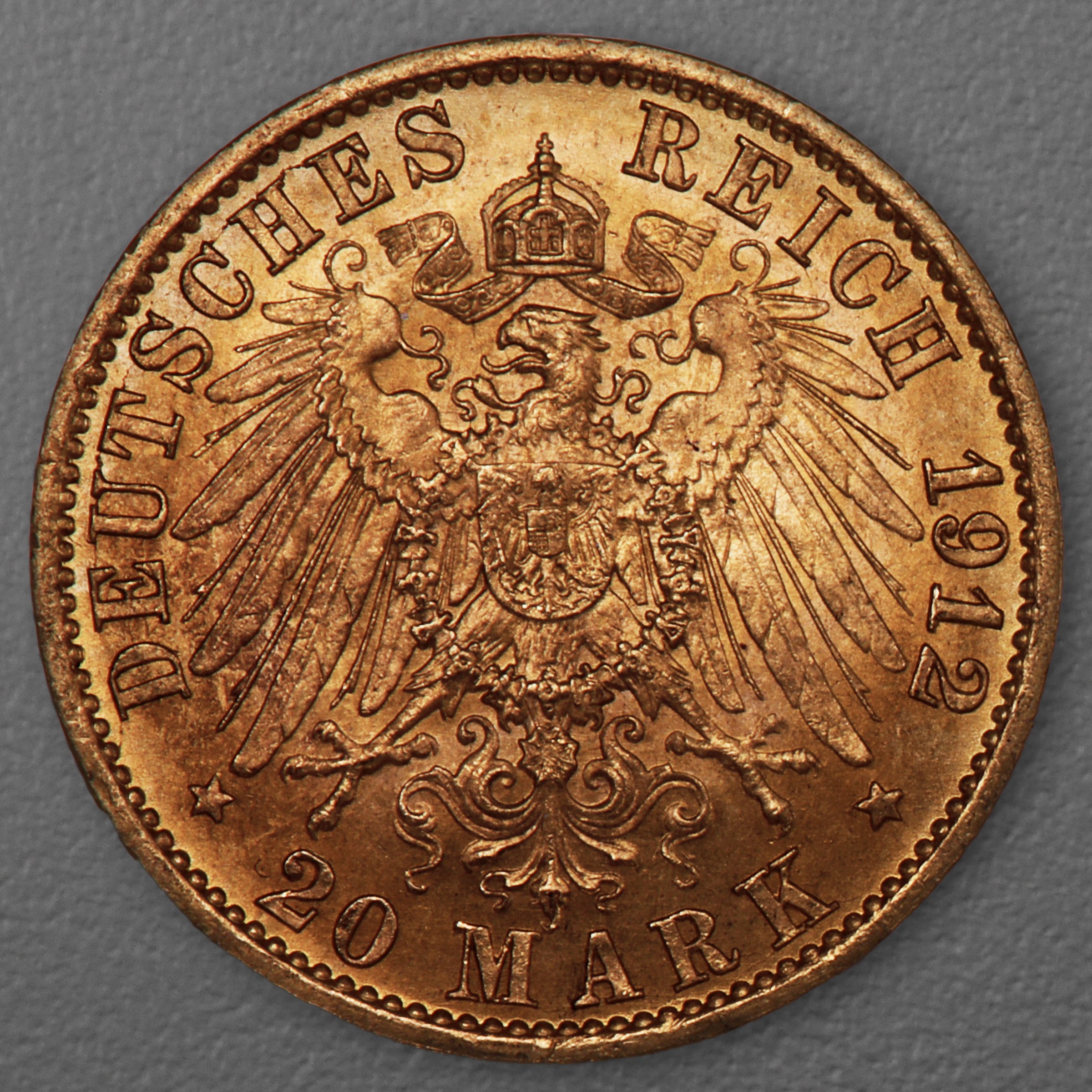 Goldmünze 20 Mark "Wilhelm II." 1912-A J.252 (Preußen) - Detailansicht 1