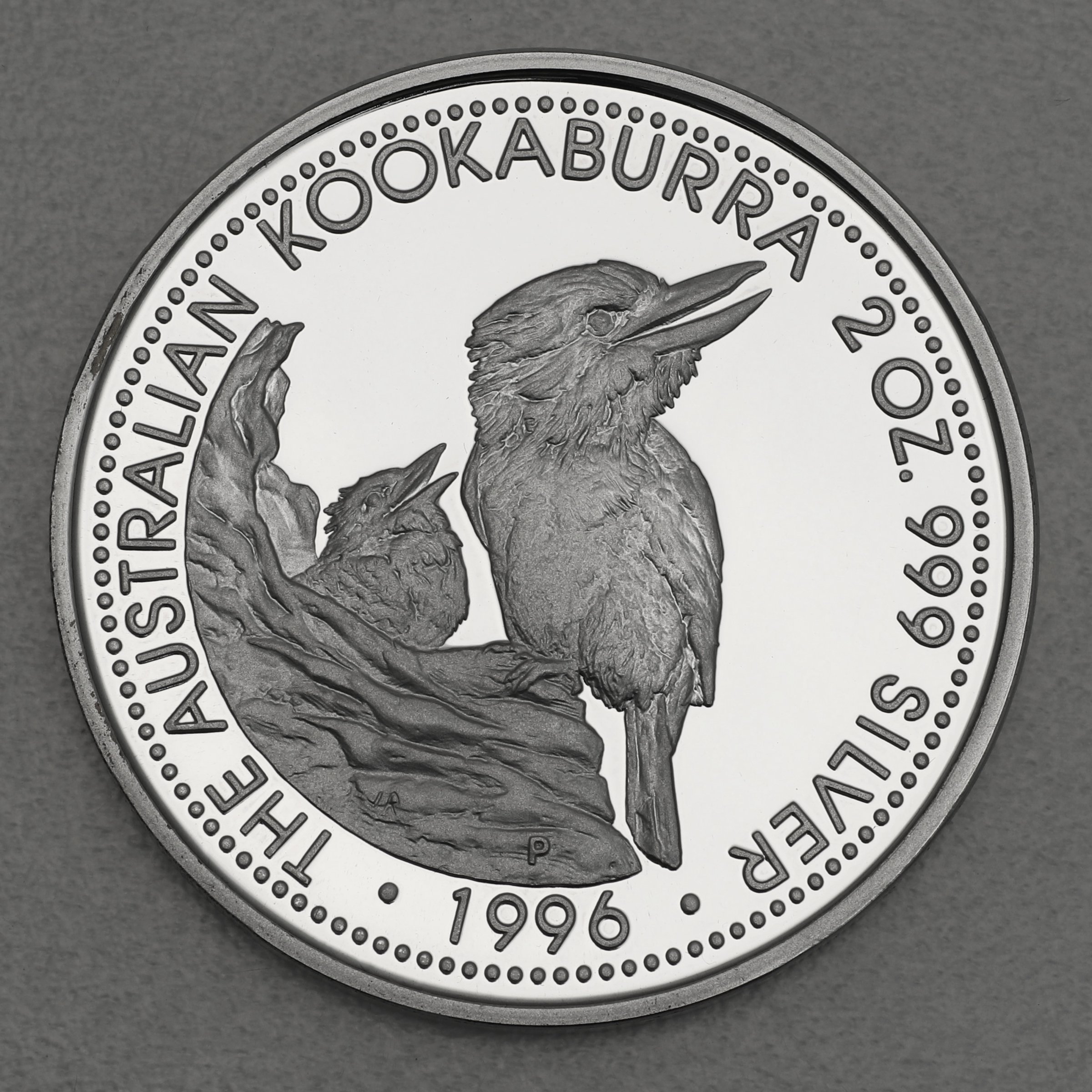 Silbermünze 2oz "Kookaburra" 1996 (PP) (Australien) - Hauptansicht