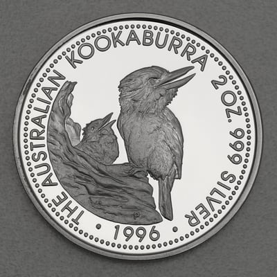 Silbermünze 2oz "Kookaburra" 1996 (PP) (Australien) - Miniaturansicht 1