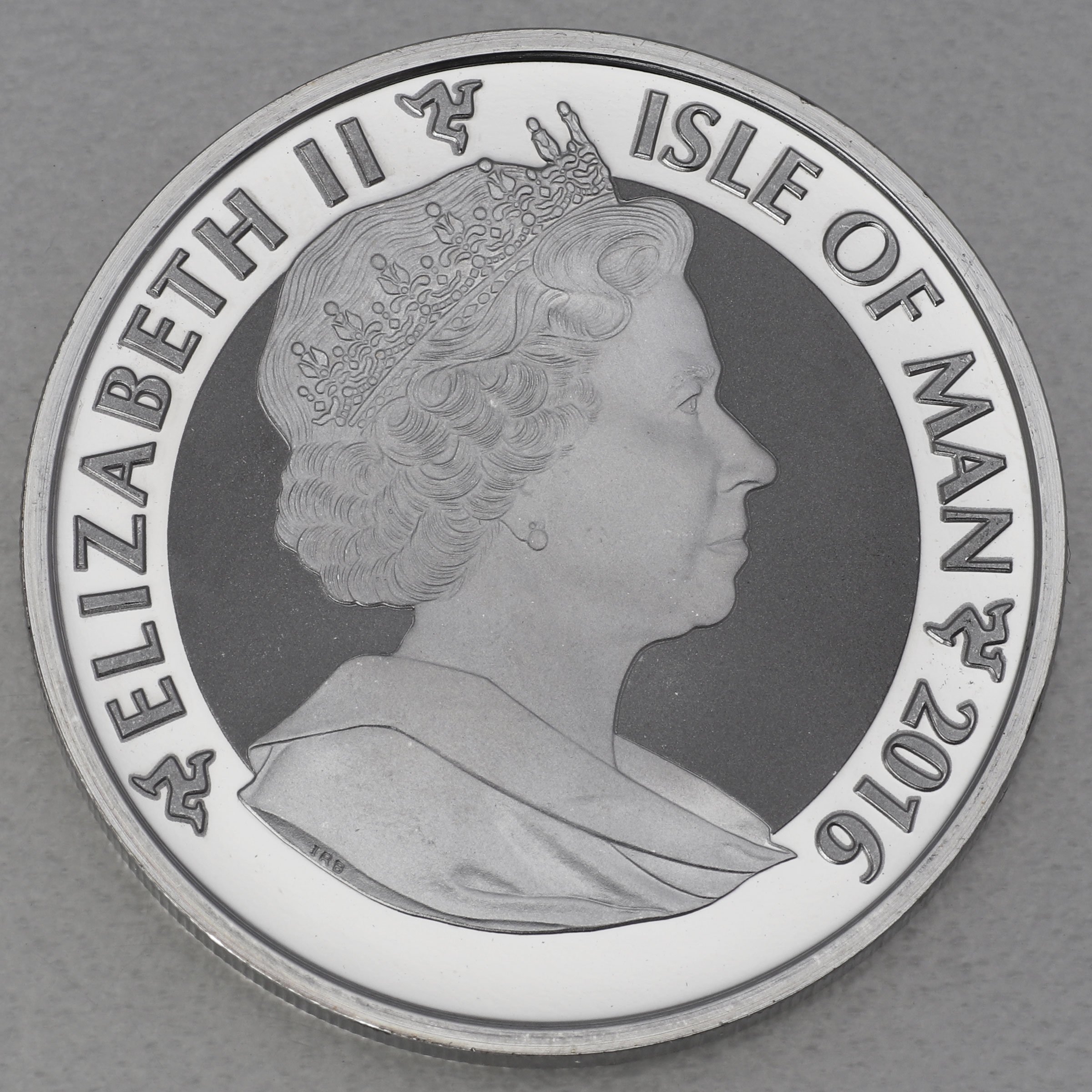 Silbermünze 1oz "Isle of Man - Angel" 2016 (vergoldet) (Isle of Man) - Detailansicht 1