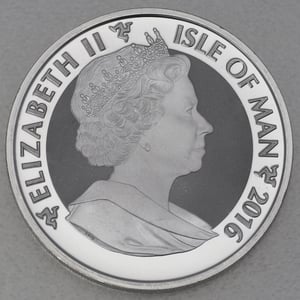 Silbermünze 1oz "Isle of Man - Angel" 2016 (vergoldet) (Isle of Man) - Miniaturansicht 2