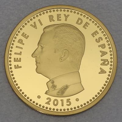 Goldmünze 200 Euro "70 Jahre Frieden" 2015 (Spanien) - Miniaturansicht 2