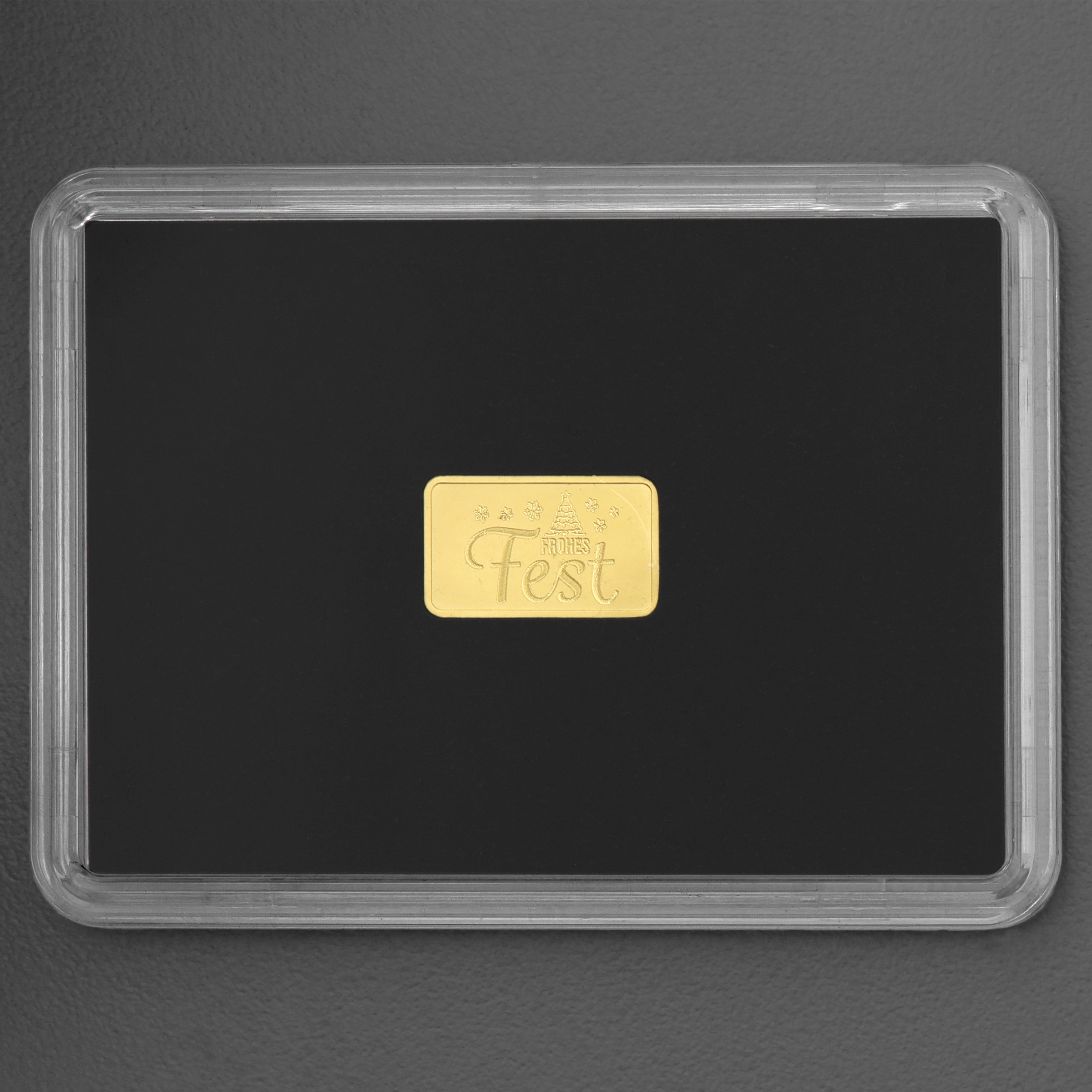 Goldbarren 2,5g Gravur "Frohes Fest" - Detailansicht 4
