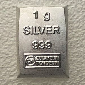 Silberbarren 1g CombiBar - Hauptansicht
