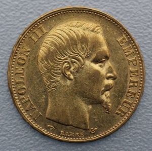 Goldmünze 100 x 20 Francs "Napoleon III." (Frankreich) - Hauptansicht