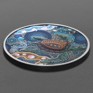 Silbermünze 2oz "Turtle Yaunati" 2026 (AF/koloriert) (Australien) - Miniaturansicht 3