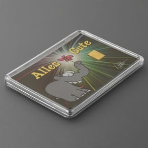 Goldbarren 1g "Ottifant - Alles Gute" (Motivbox) - Miniaturansicht 3