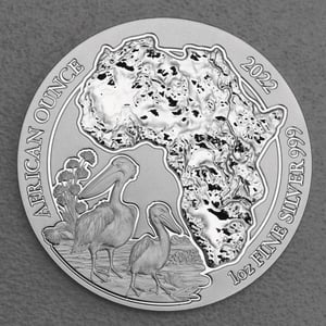 Silbermünze 1oz "Pelikan" 2022 African Ounce (Ruanda) - Miniaturansicht 1