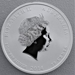 Silbermünze 1/2oz "Pferd" 2014 Lunar II – Year of the Horse (Australien) - Miniaturansicht 2