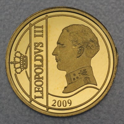 Goldmünze 12 1/2 Euro "König Leopold" 2009 (Belgien) - Miniaturansicht 1