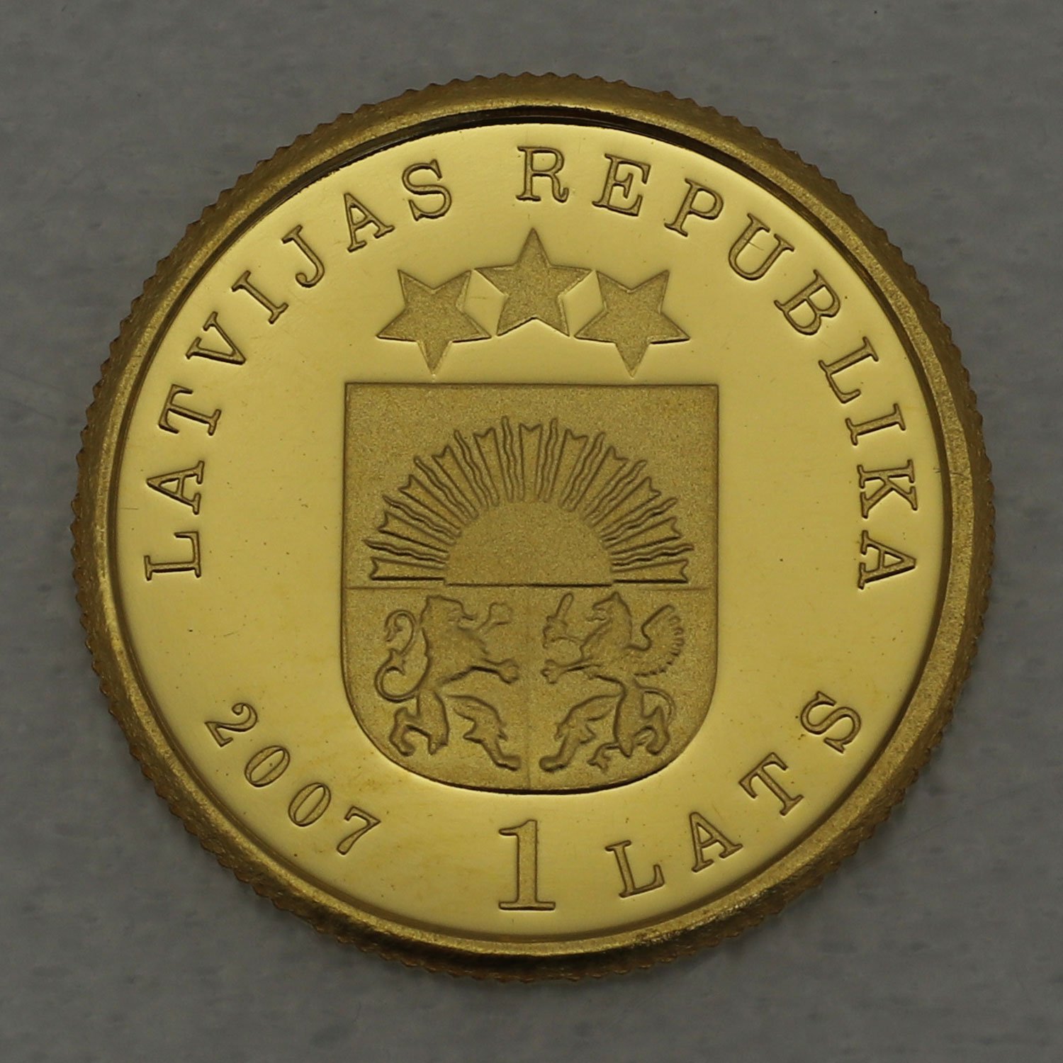 Goldmünze 1/25oz "Der Goldene Apfelbaum" 2007 (Lettland) - Detailansicht 1