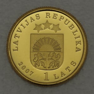 Goldmünze 1/25oz "Der Goldene Apfelbaum" 2007 (Lettland) - Miniaturansicht 2