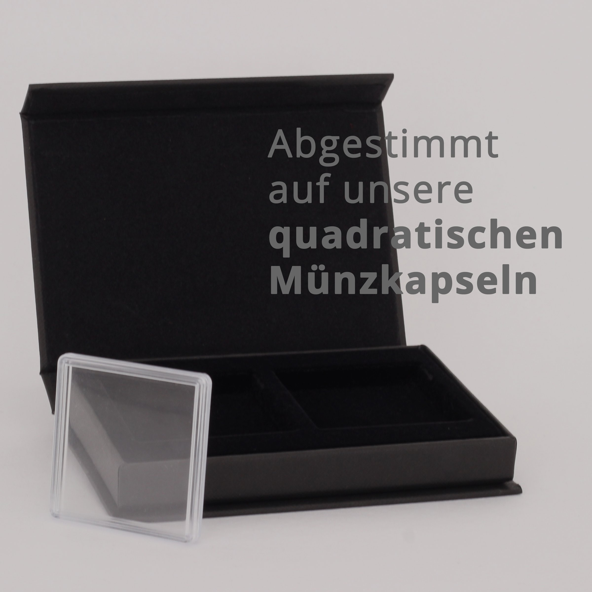 Geschenk-Karton mit Magnet "Edelschwarz" 2er Box - Detailansicht 2