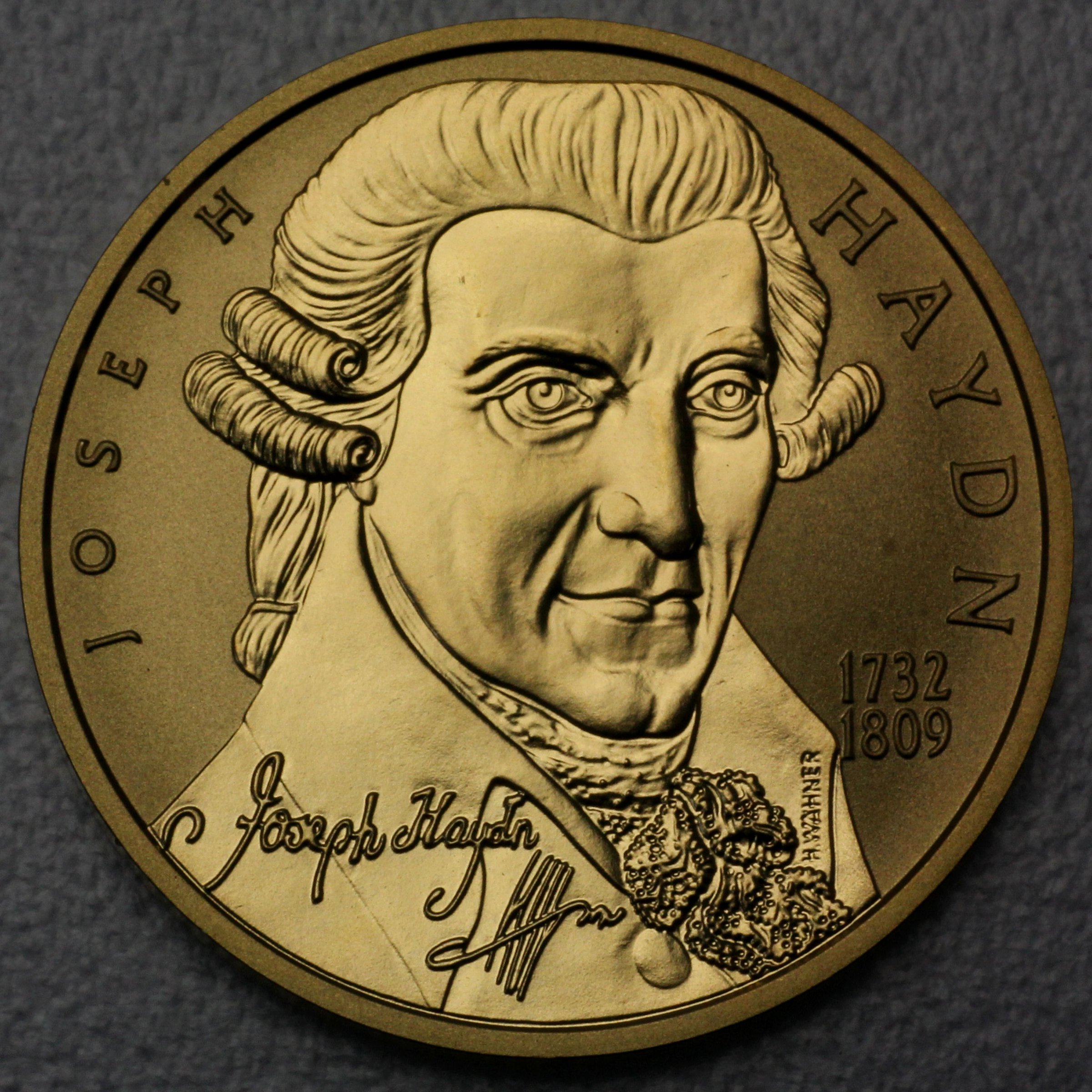 Goldmünze 50 Euro "Haydn" Große Komponisten (Österreich) - Hauptansicht