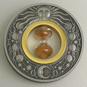 Silbermünze 2oz "Hourglass" 2021 (AF) (Tuvalu) - Hauptansicht