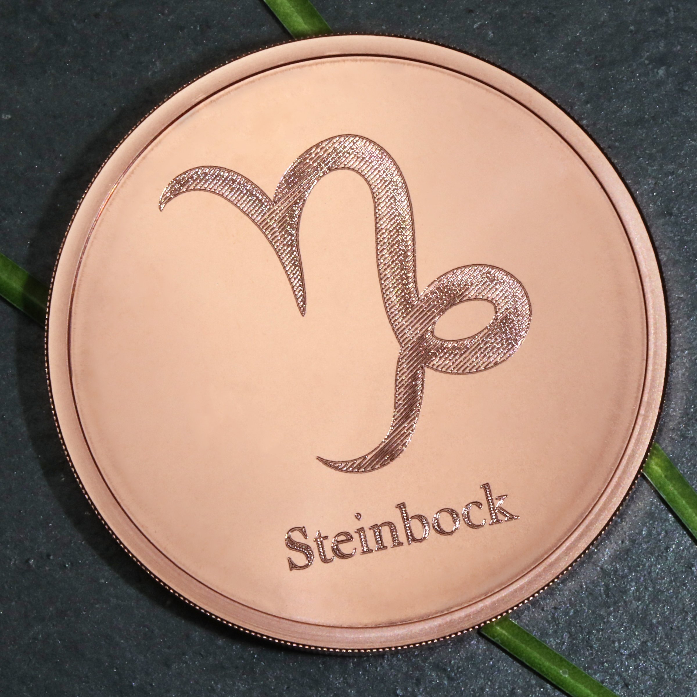 Kupfermedaille "Sternzeichen Steinbock" Gravurmedaille - Detailansicht 5