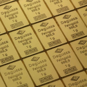 Goldtafel DEGUSSA (100x 1g Gold) "CombiBar" - Miniaturansicht 3