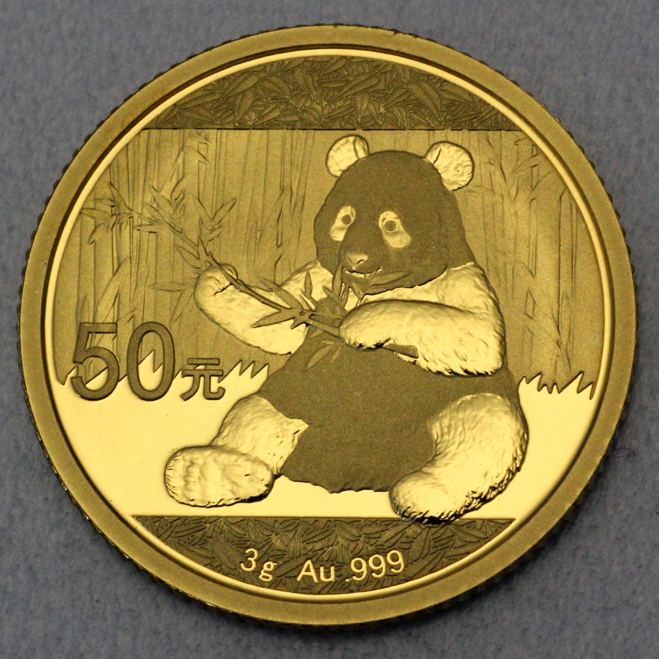 Goldmünze 3g "Panda" 2017 (China) - Hauptansicht