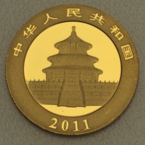 Goldmünze 1/2oz "Panda" 2011 (China) - Miniaturansicht 2