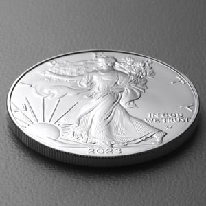 Silbermünze 1oz "American Eagle" verschiedene Jahrgänge (USA) 19% - Miniaturansicht 3