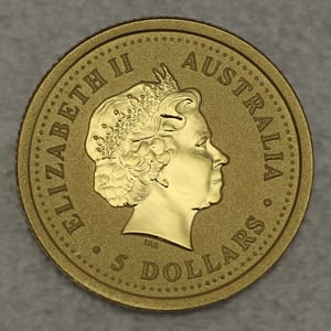 Goldmünze 1/20oz "Känguru" 2005 Australian Nugget (Australien) - Miniaturansicht 2