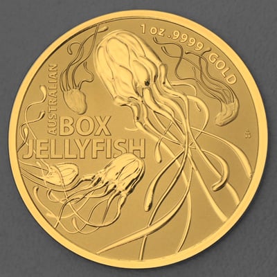 Goldmünze 1oz "Box Jellyfish" 2023 Australia’s Most Dangerous (Royal Australian Mint) - Miniaturansicht 1