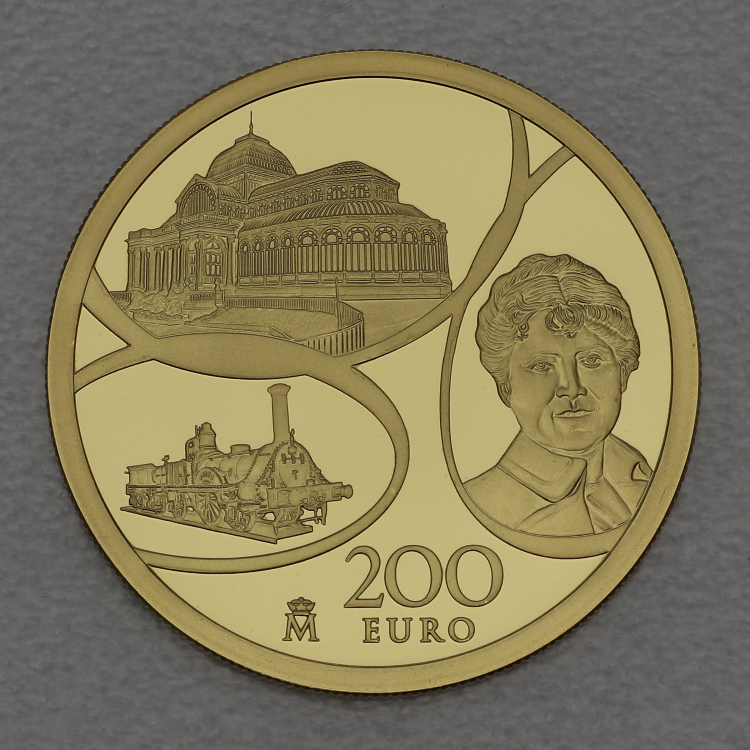 Goldmünze 200 Euro "Eisen und Glas" 2017 (Spanien) - Hauptansicht
