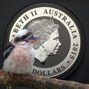 Silbermünze 1kg "Kookaburra" 2015 (Australien) - Miniaturansicht 4