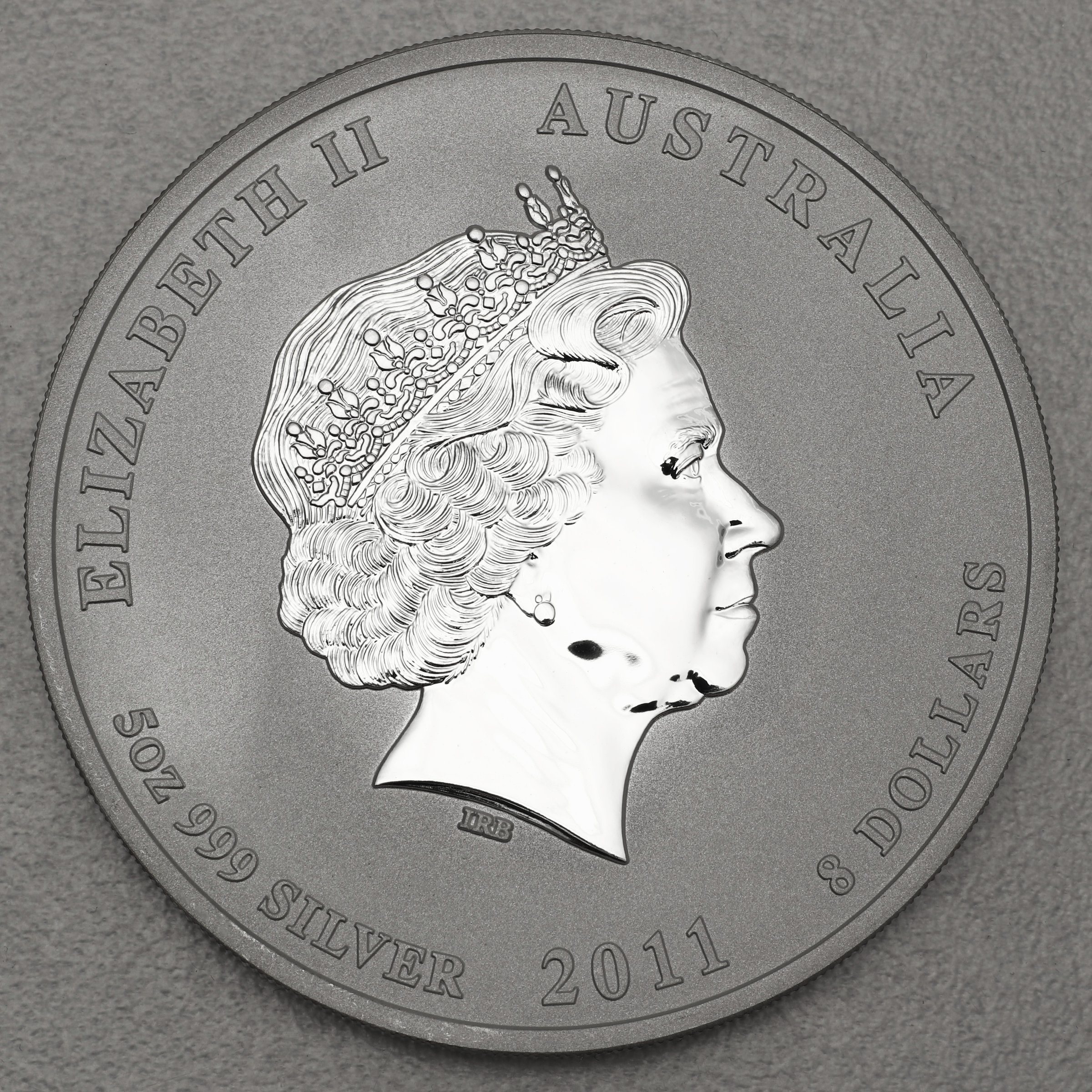 Silbermünze 5oz "Hase" 2011 Lunar II – Year of the Rabbit diff. (Australien) - Detailansicht 1