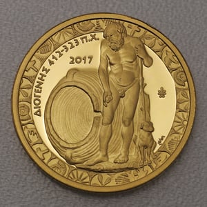 Goldmünze 200 Euro "Diogenes" 2017 Griechische Kultur - Historiker (Griechenland) - Hauptansicht