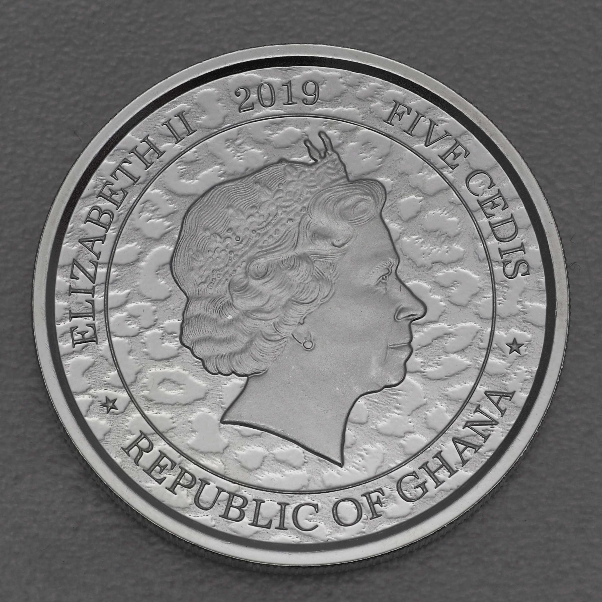 Silbermünze 1oz "African Leopard" 2019 (Ghana) - Detailansicht 1