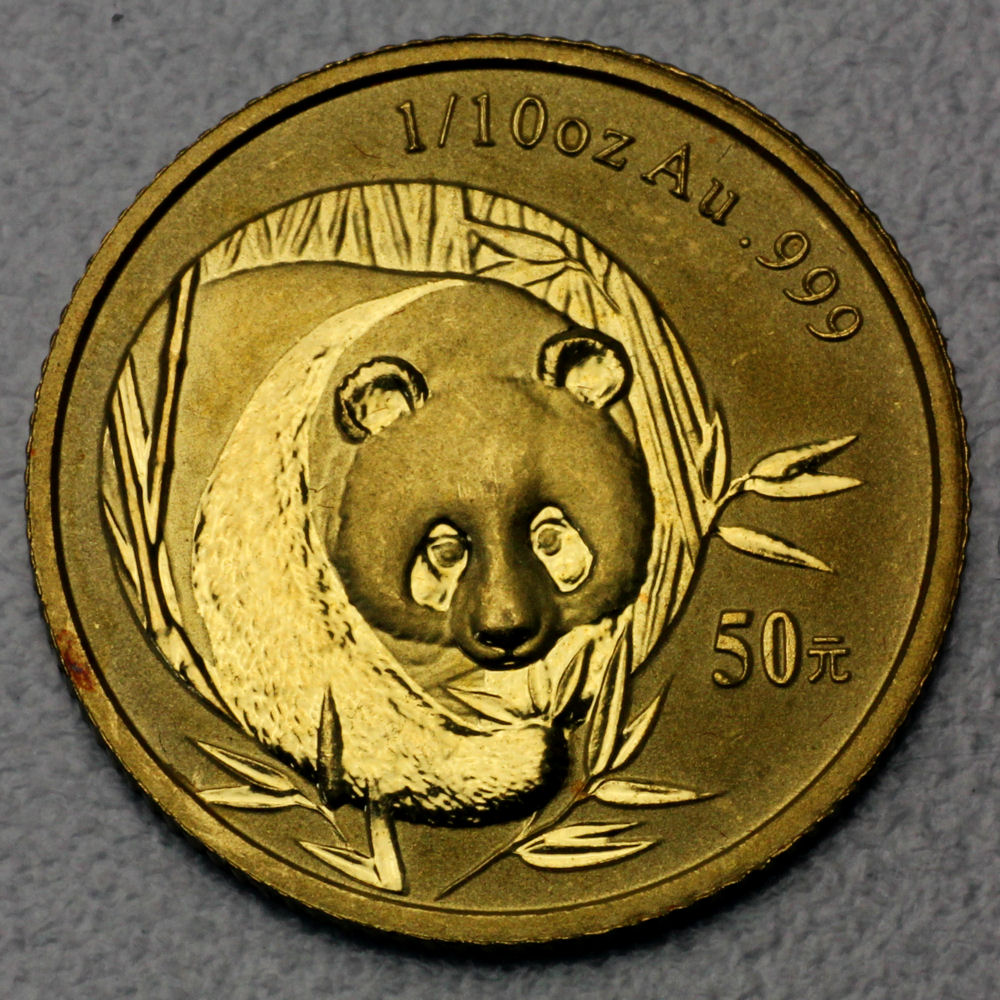 Goldmünze 1/10oz "Panda" 2003 (China) - Hauptansicht
