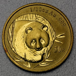 Goldmünze 1/10oz "Panda" 2003 (China) - Hauptansicht