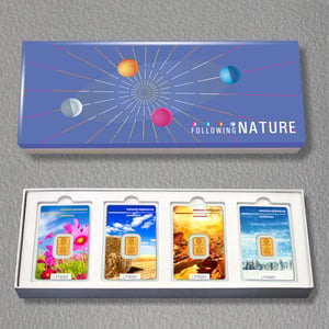 Goldbarren (4x 2g) "Following Nature" ARGOR - Hauptansicht