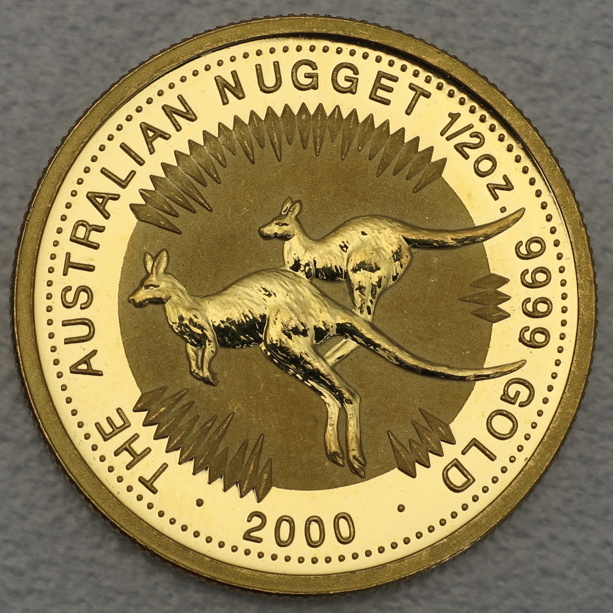Goldmünze 1/2oz "Känguru" 2000 Australian Nugget (Australien) - Hauptansicht