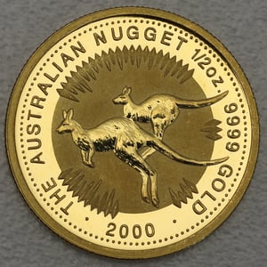 Goldmünze 1/2oz "Känguru" 2000 Australian Nugget (Australien) - Hauptansicht